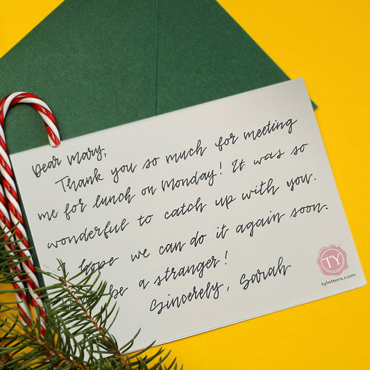 Handwritten Christmas Card